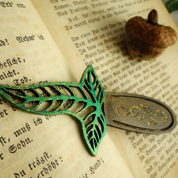 Personalized Elven Leaf Bookmark