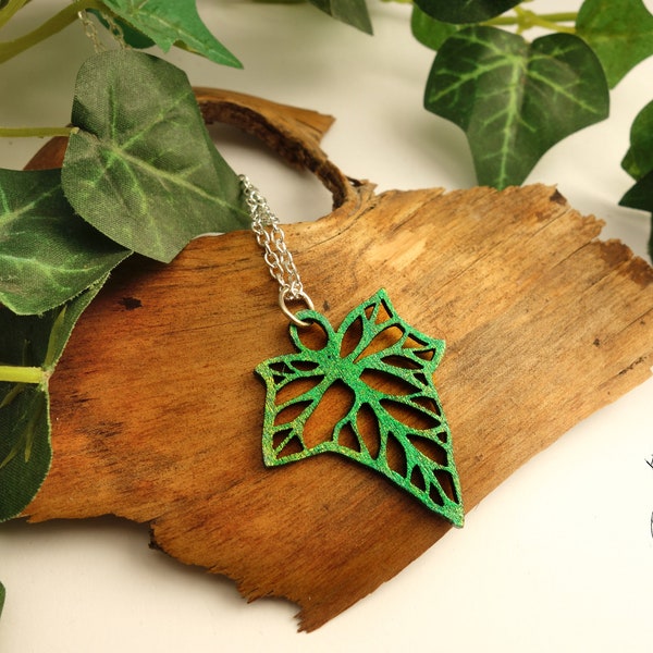 Ivy Leaf Necklace Etsy