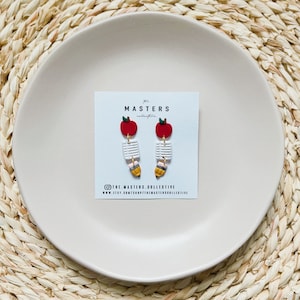 School Themed Earrings, Polymer Clay Earrings, Teacher Earrings, Back to School Earring, Clay Earrings, Hypoallergenic Earrings