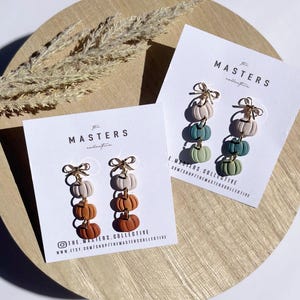 Halloween Earrings, Autumn Earrings, Pumpkin Earrings, Fall Jewelry, Fall Accessories, Polymer Clay Jewelry, Hypoallergenic