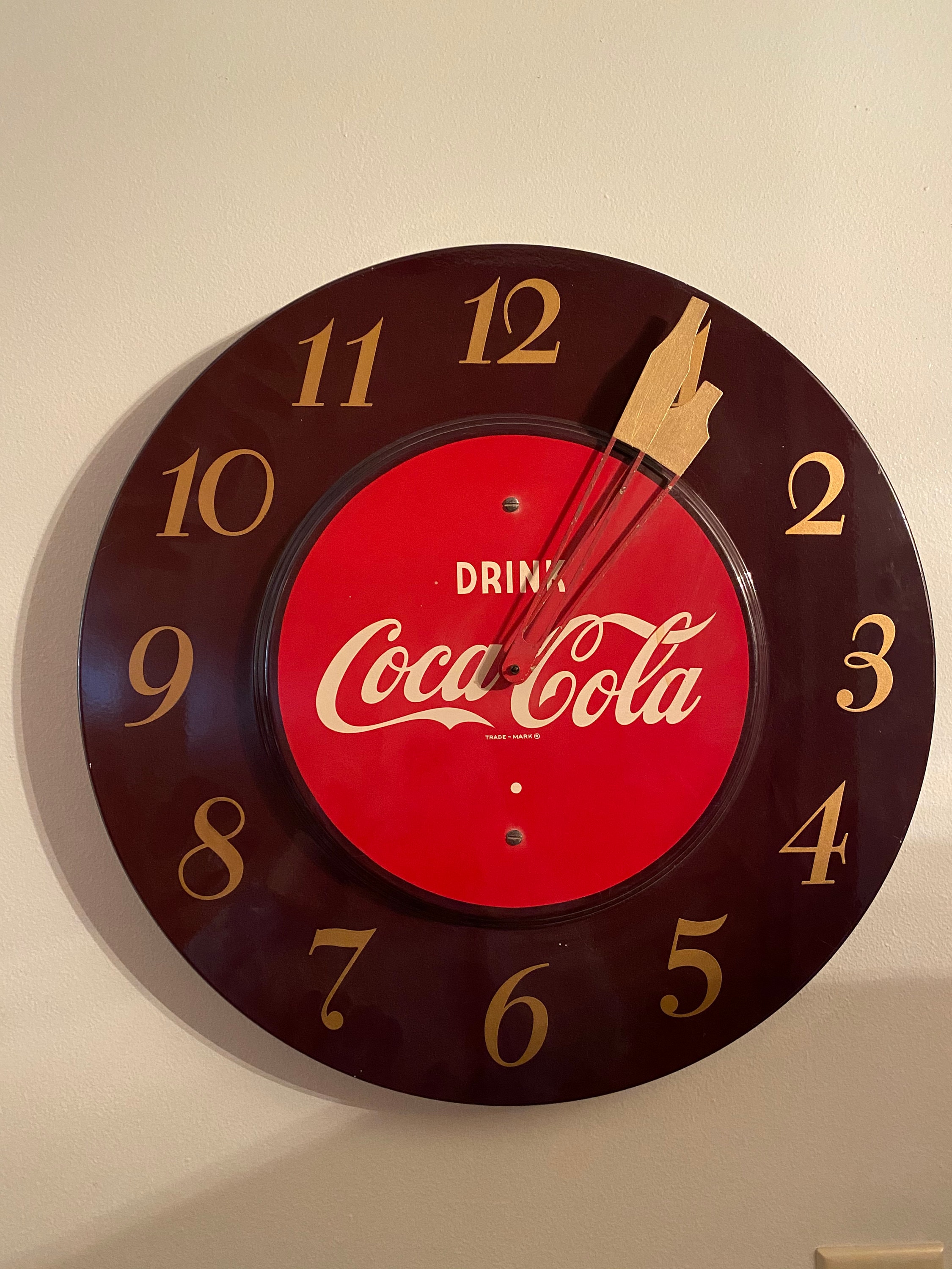 Vintage Coca Cola Clock (Electric)