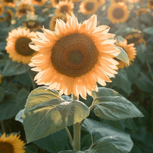 Peach Passion Sunflowers seeds Flowers