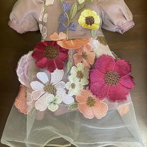 Floral 1904 Historical Victorian Party Gown for American Girls 18 inch Dolls