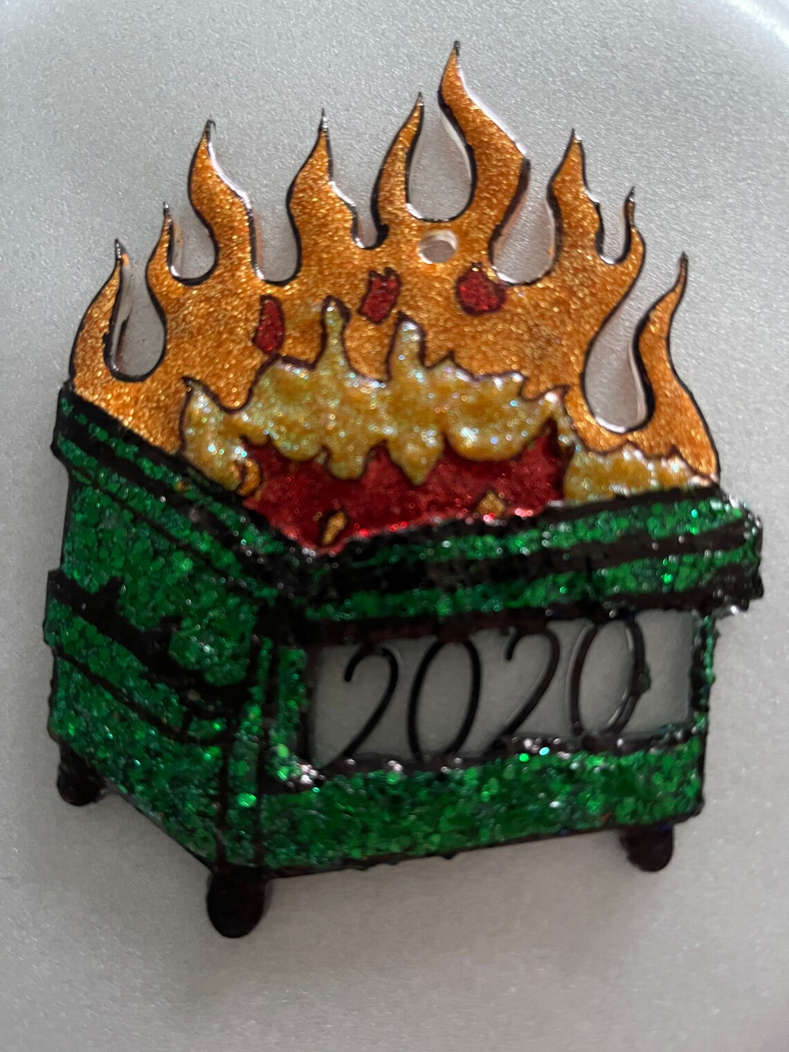 2020 Dumpster Fire Ornament Etsy