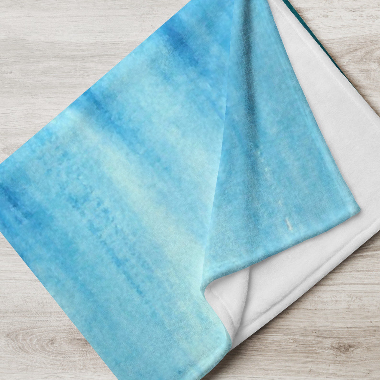 ICH Blue Tropical Ocean Throw Blanket Etsy