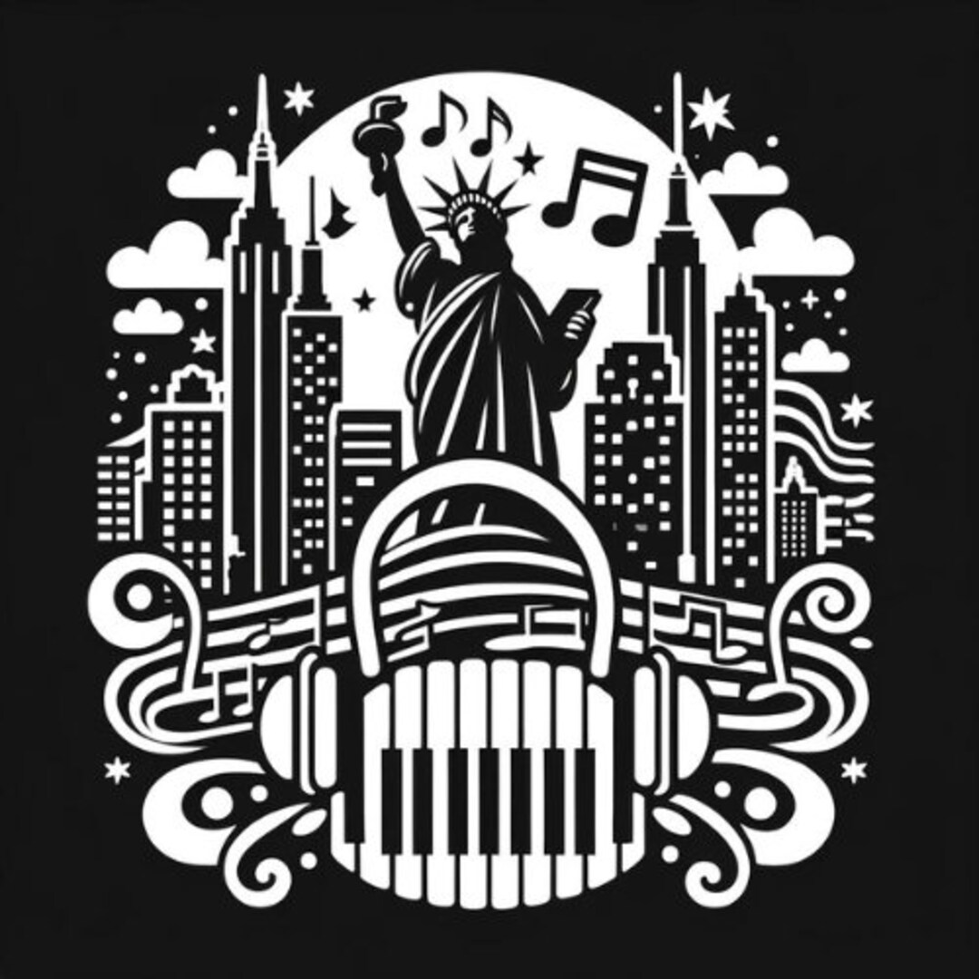 New York Music Themed Image - Etsy