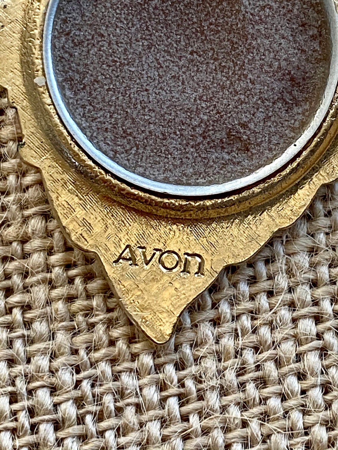 Vintage Avon Leaf Perfume Pin Brooch Etsy