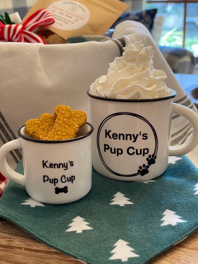 Reusable Pup Cup, Custom Puppuccino Mug, Personalized Pup Cup Mug, Dog Mom Gift, Dog Gift, Mini Puppuccino Mugs, Puppy Birthday, Pet Treat image 2