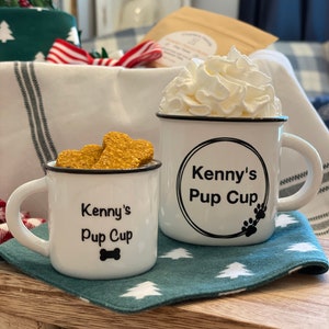 Reusable Pup Cup, Custom Puppuccino Mug, Personalized Pup Cup Mug, Dog Mom Gift, Dog Gift, Mini Puppuccino Mugs, Puppy Birthday, Pet Treat image 3