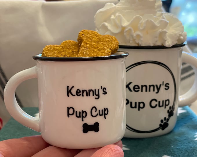 Reusable Pup Cup, Custom Puppuccino Mug, Personalized Pup Cup Mug, Dog Mom Gift, Dog Gift, Mini Puppuccino Mugs, Puppy Birthday, Pet Treat