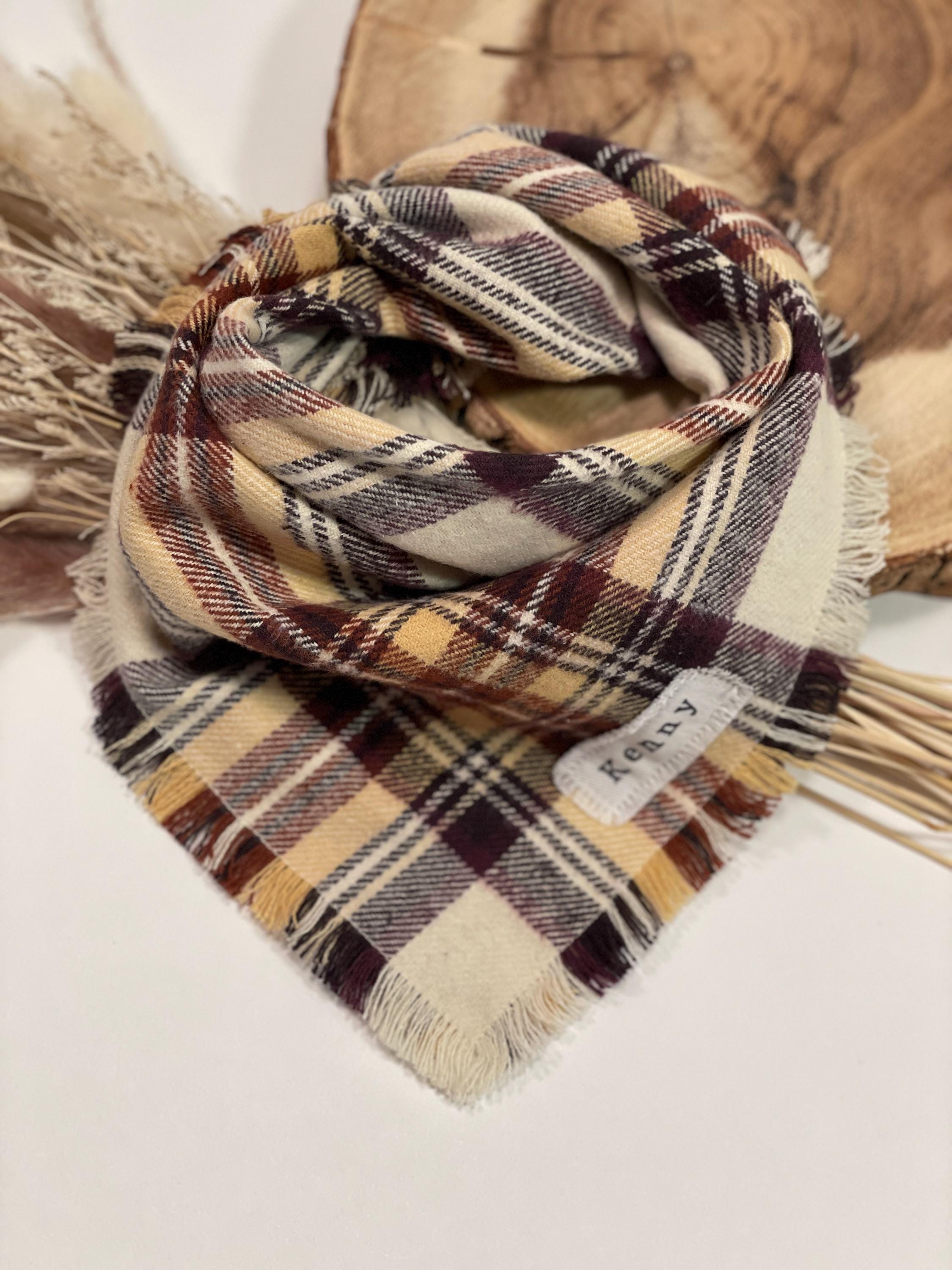 House of Harlow 1960 Cream and Burgundy Striped Scarf Belt I never met a pair of floral jeans or a golden retriever I  main image 3