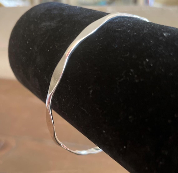 Silver Tone Bangle - image 1