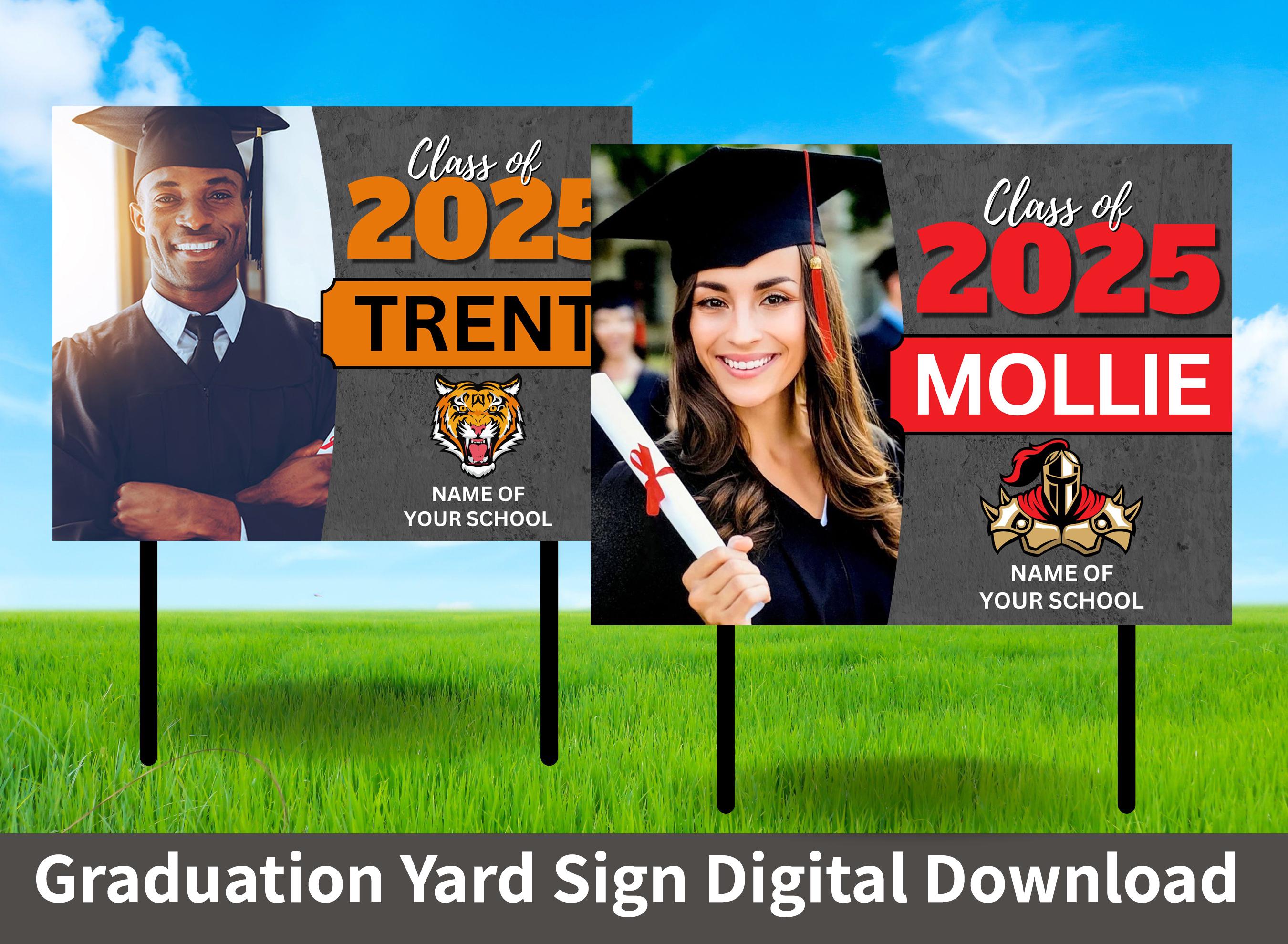 Picket Signs For Graduation Graduation Yard Sign Digital File, Print Yourself - Etsy