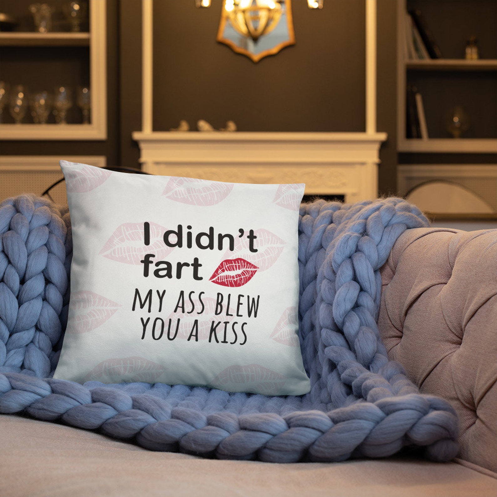 18 Pillow Funny Fart Kiss Etsy