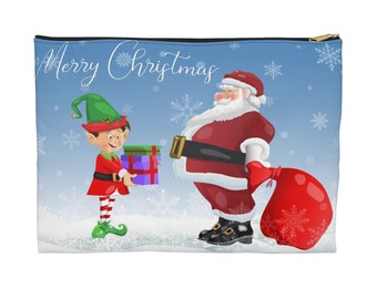 Christmas Accessory Pouch, Christmas pensil bag, Merry Christmas Color Pouch, Pensil pouch, Christmas gift for Kids, Gifts for students