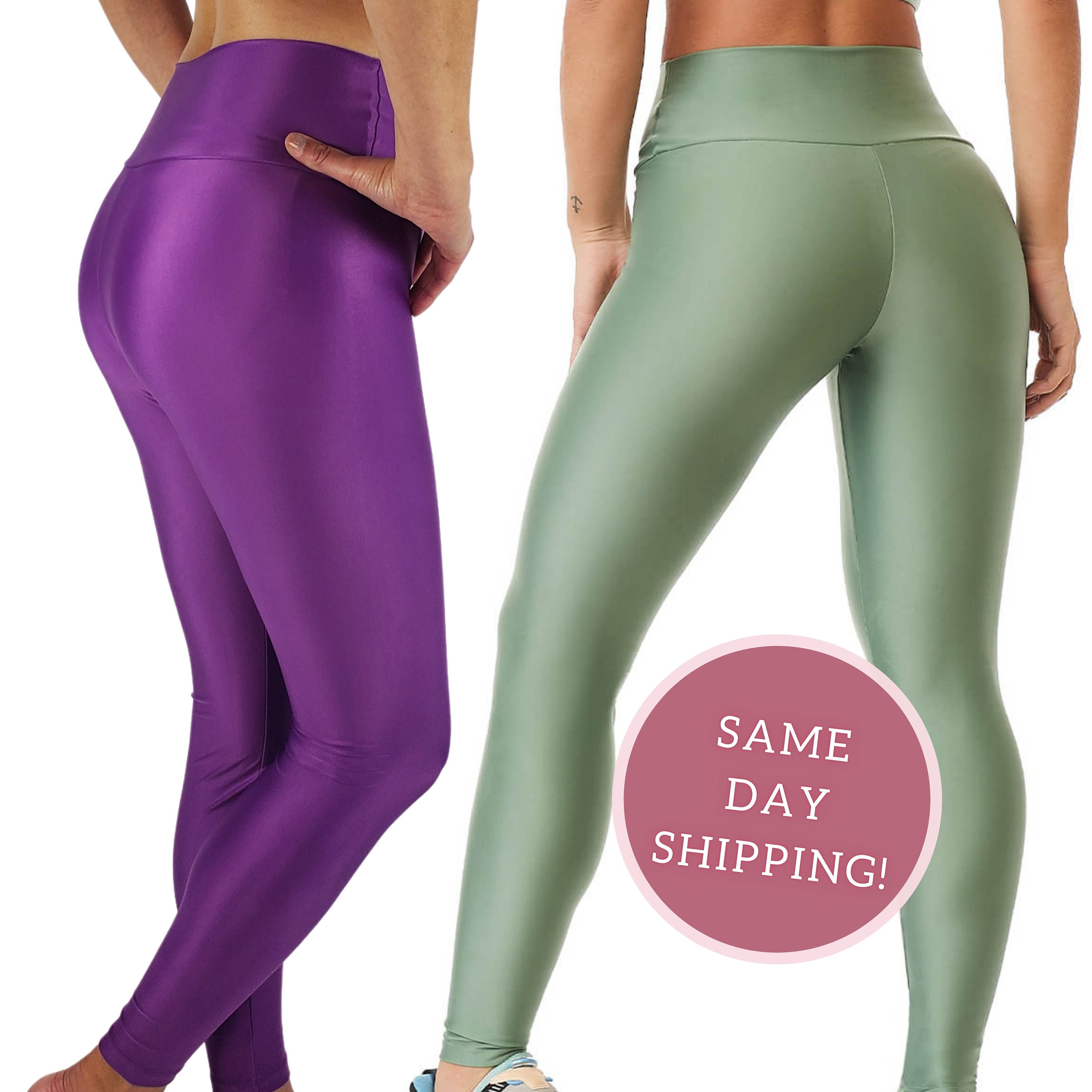  Leggings de entrenamiento para mujer, pantalones de yoga de  cintura alta, control de abdomen, gimnasio, fitness, deportes, correr, yoga,  Verde salvia : Ropa, Zapatos y Joyería