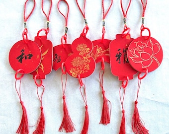 Original Chinese New Year Double Sided Hand-Painted Calligraphy Home Decor Unique Gift Customizable