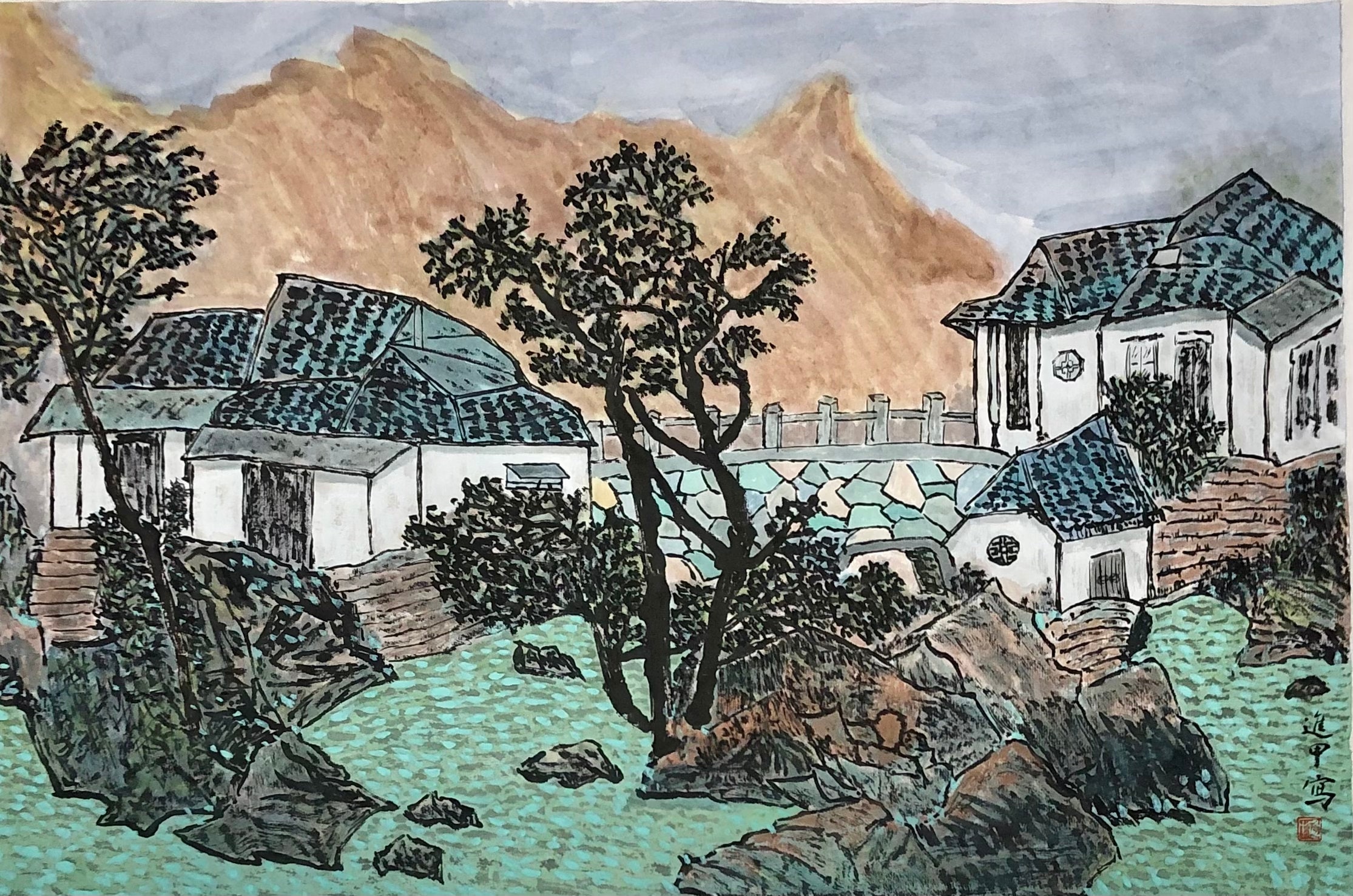 Original Chinese Ink and Wash Painting