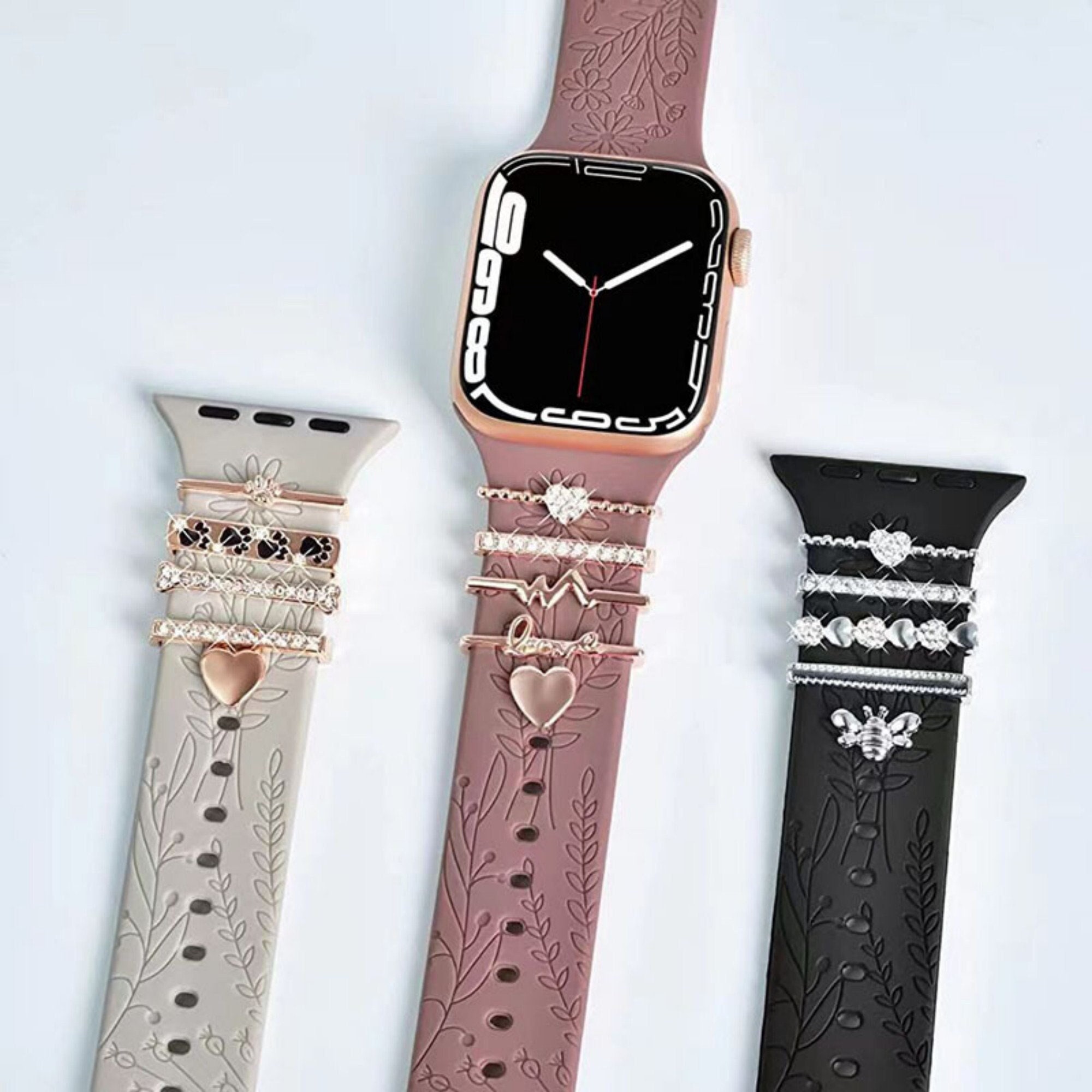 LV, apple watch band, 2LV Black, Apple watch straps, Lv Apple watch band,  Series 1, 2, 3 …