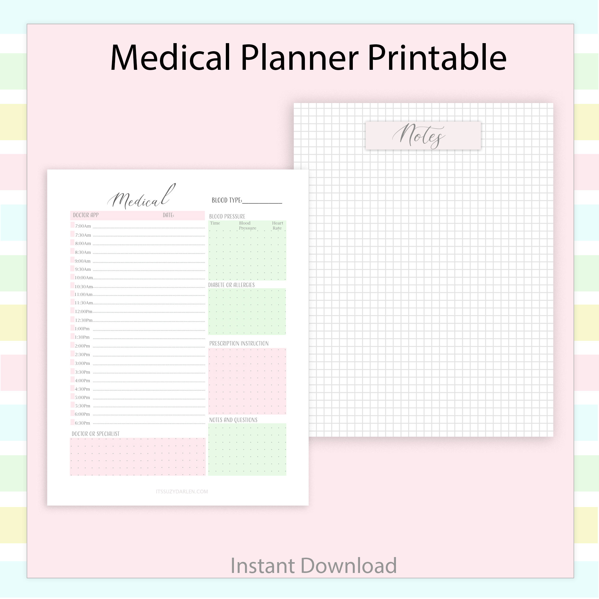 medical-planner-printable-health-care-planner-medical-etsy-uk