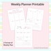 Undated Planner planner Printable Monthly Planner Weekly - Etsy
