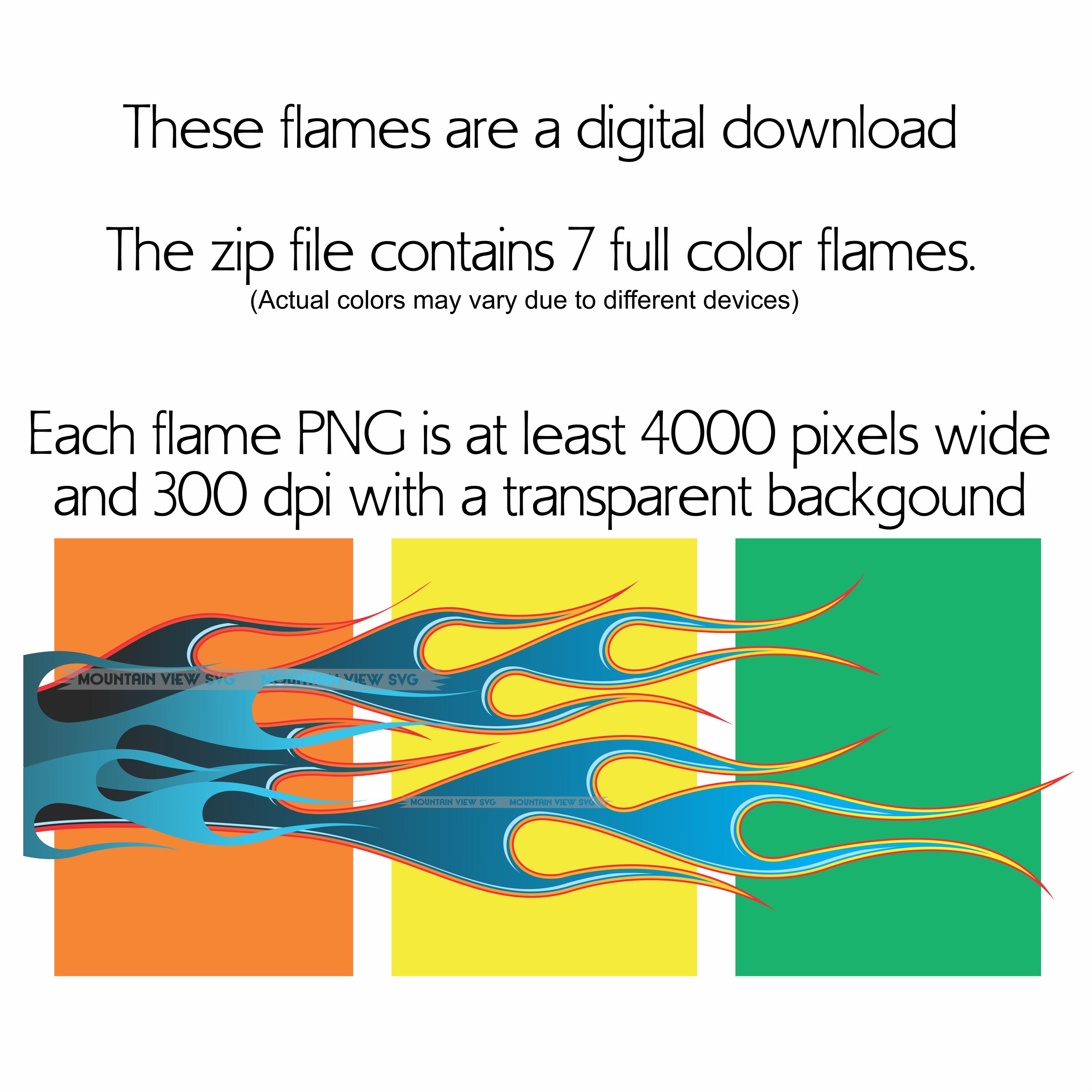 Multicolor Green Racing Flames Racing Flames Bundle Full Color PNG Print File Cricut - Etsy