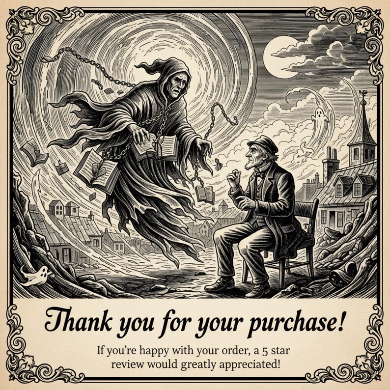 A Christmas Carol Clipart Bundle - Dickens Scrooge & Ghosts SVG ...