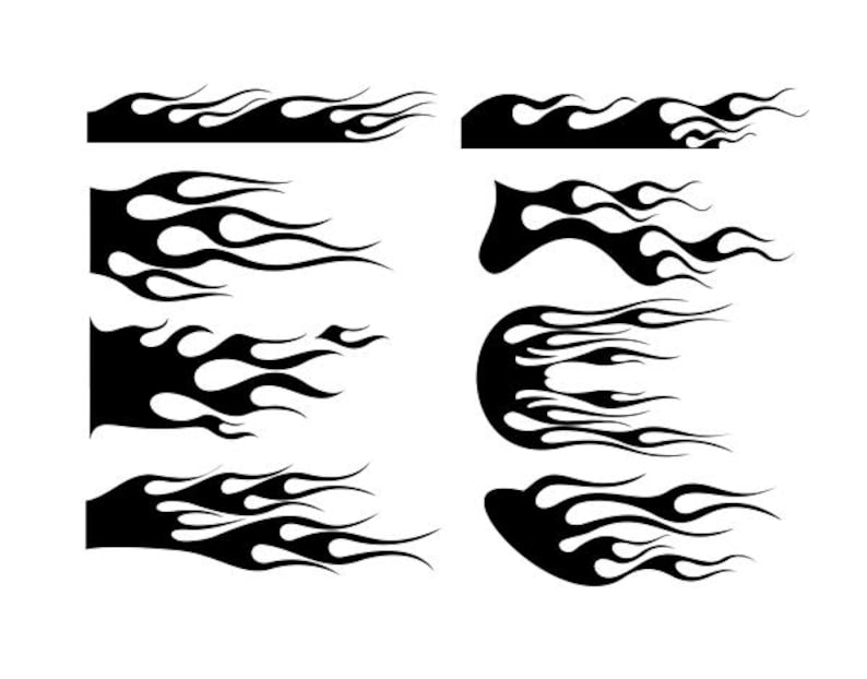 Generic Racing Flames Racing Flames Bundle SVG for Vinyl Cutting, Cricut File 18 Flames - Etsy
