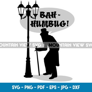 File scrooge Bah Humbug svg per artigiani fai-da-te