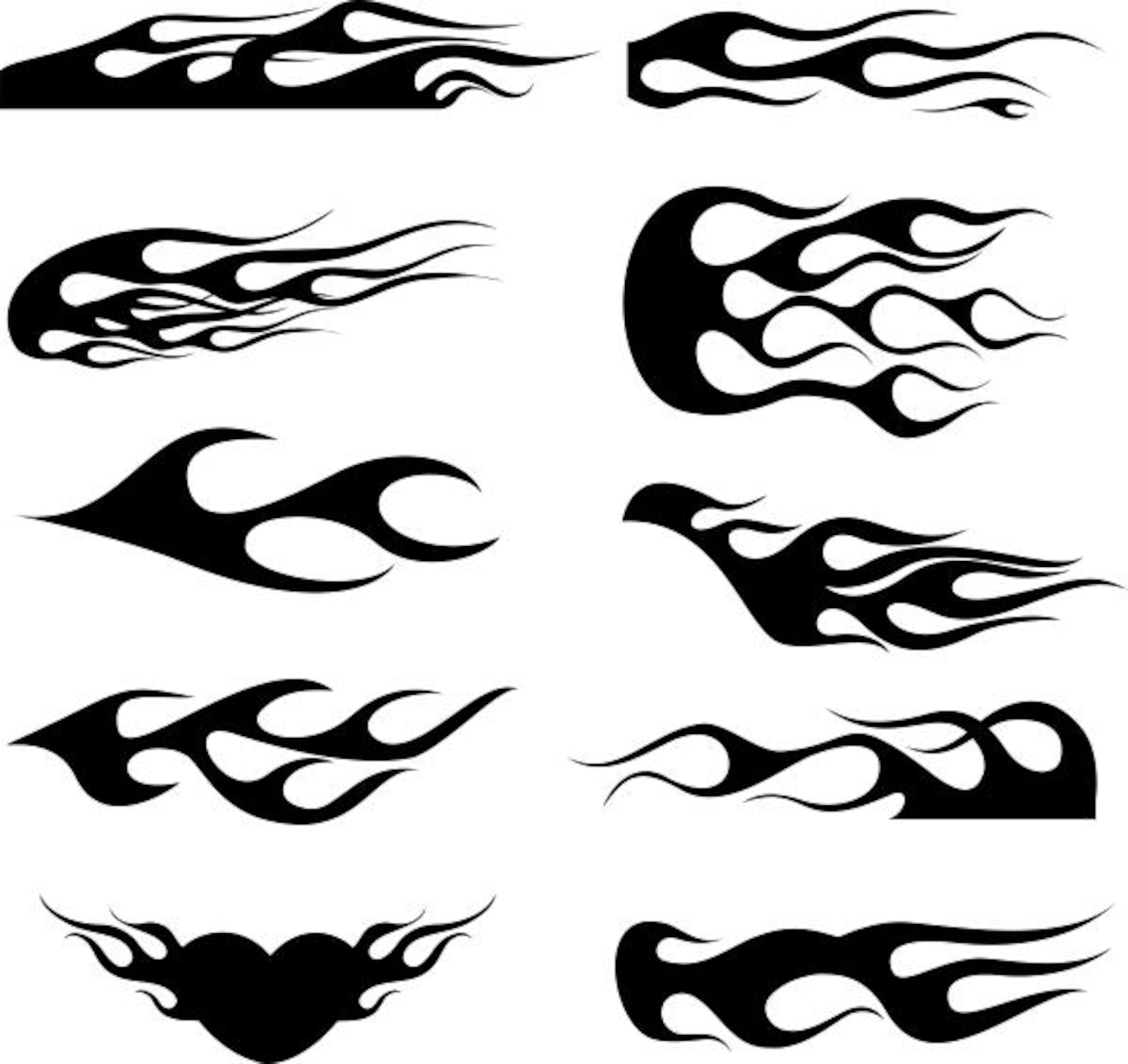 Generic Racing Flames Racing Flames Bundle SVG for Vinyl Cutting, Cricut File 18 Flames - Etsy