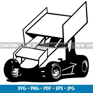 Sprint Race Car digital file for vinyl cutting