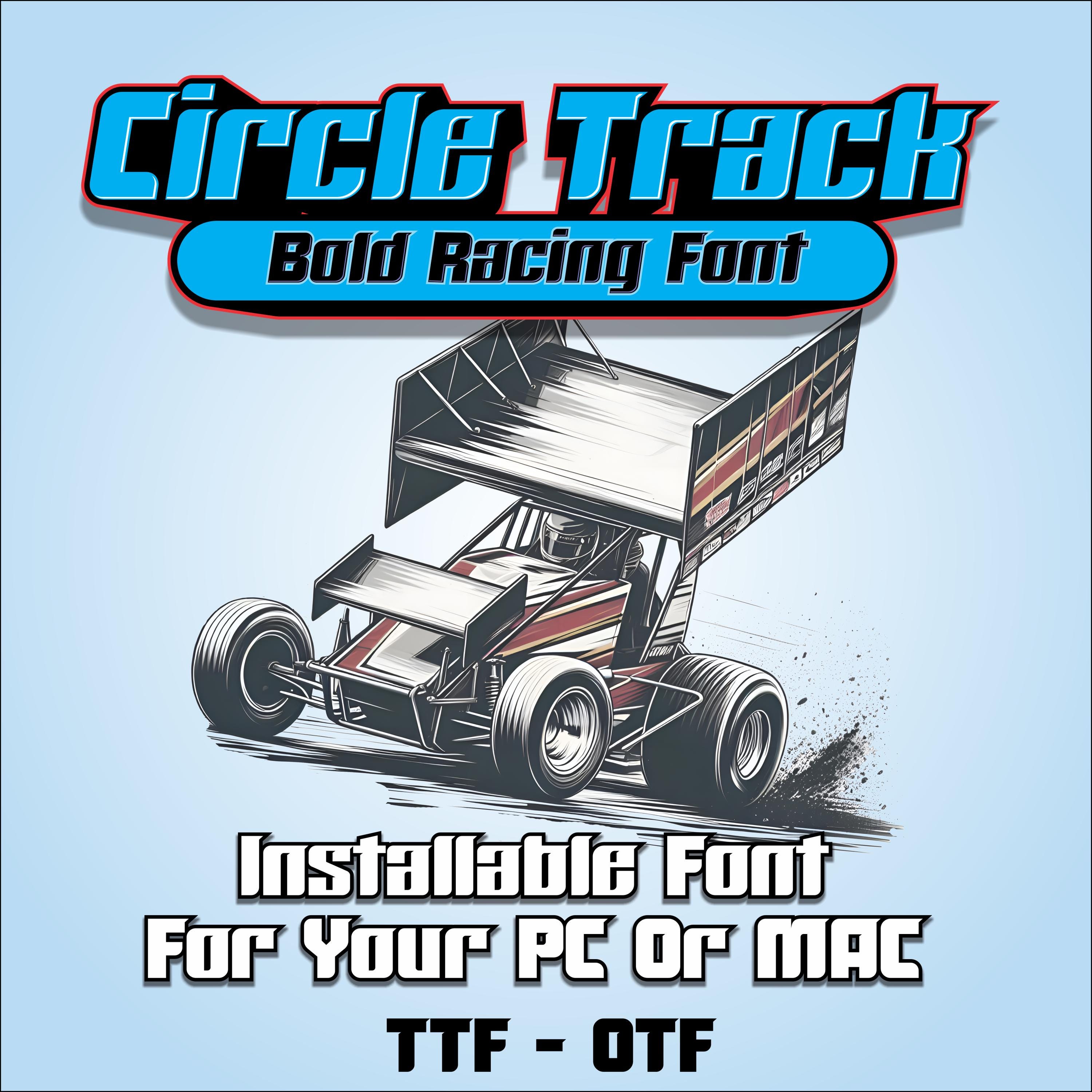 Truetype Racing Font Bold Racing Font, TTF OTF Font File (instant Download) - Etsy