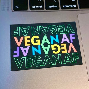VEGAN AF Vinyl Sticker - France | HumanKindZone - France | PARFAIT pour les ordinateurs portables, bouteilles, planificateurs, tasses de voyage et ordinateurs portables