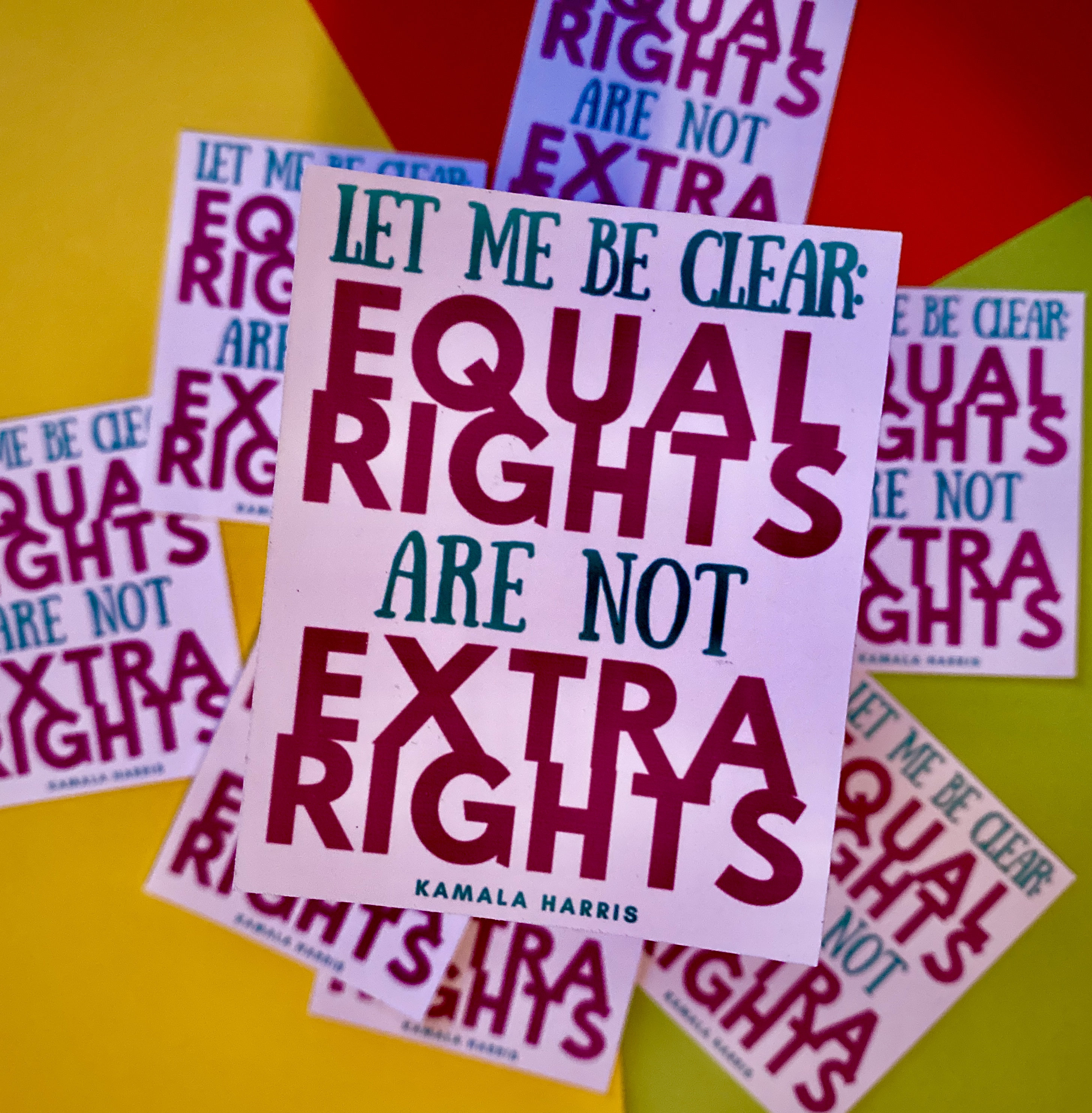 Equal Rights Not Extra Rights Vinyl Sticker | Humankindzone | PERFECT ...