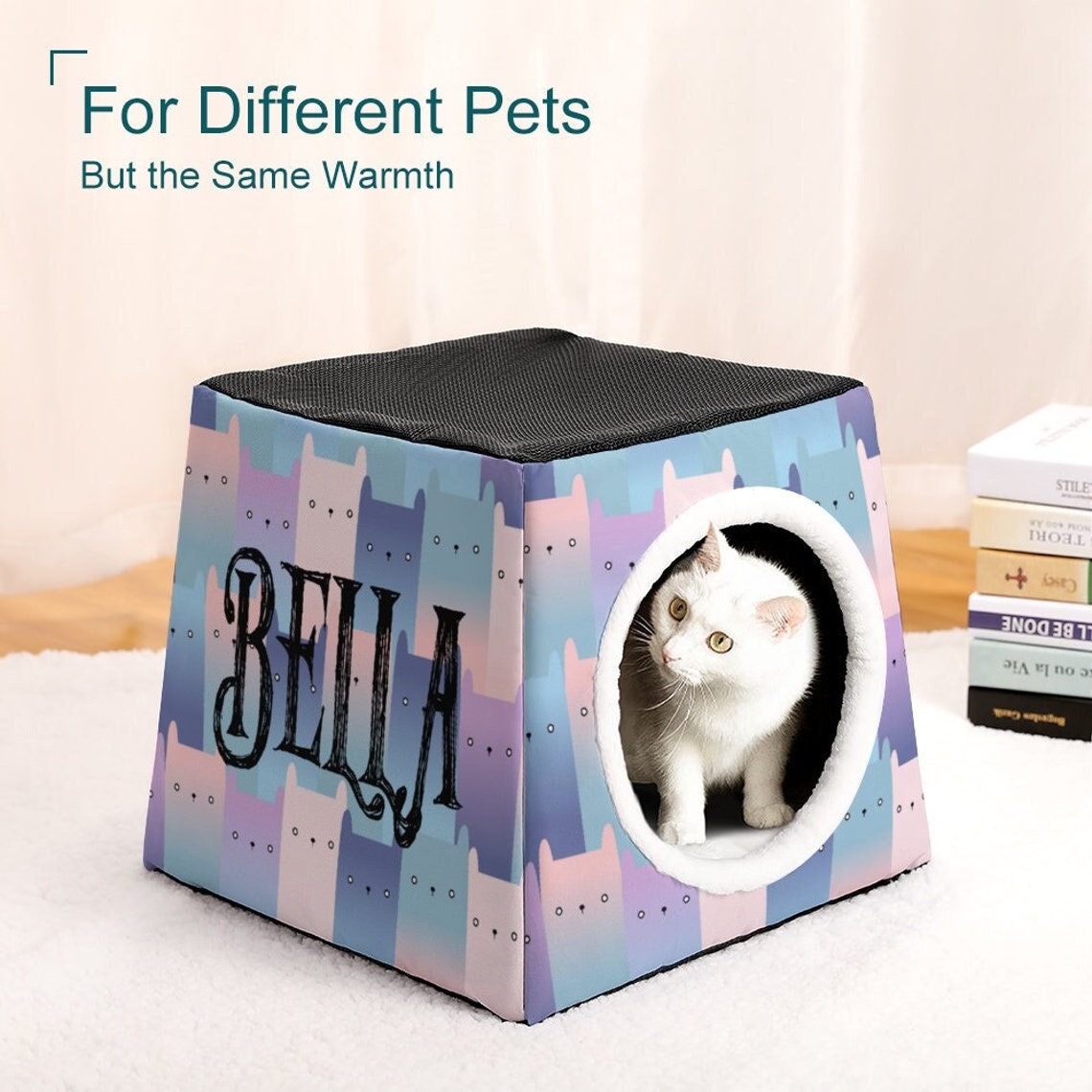 Personalized Pet House Soft Warm Pet Bed Puppy Cat House image 1