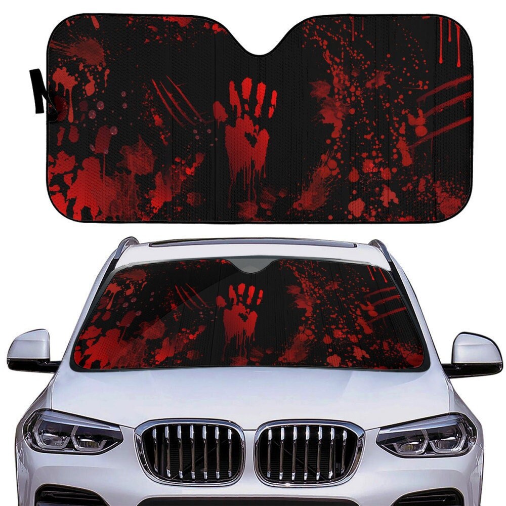 Discover Gothic Bloody Car Sun Shade