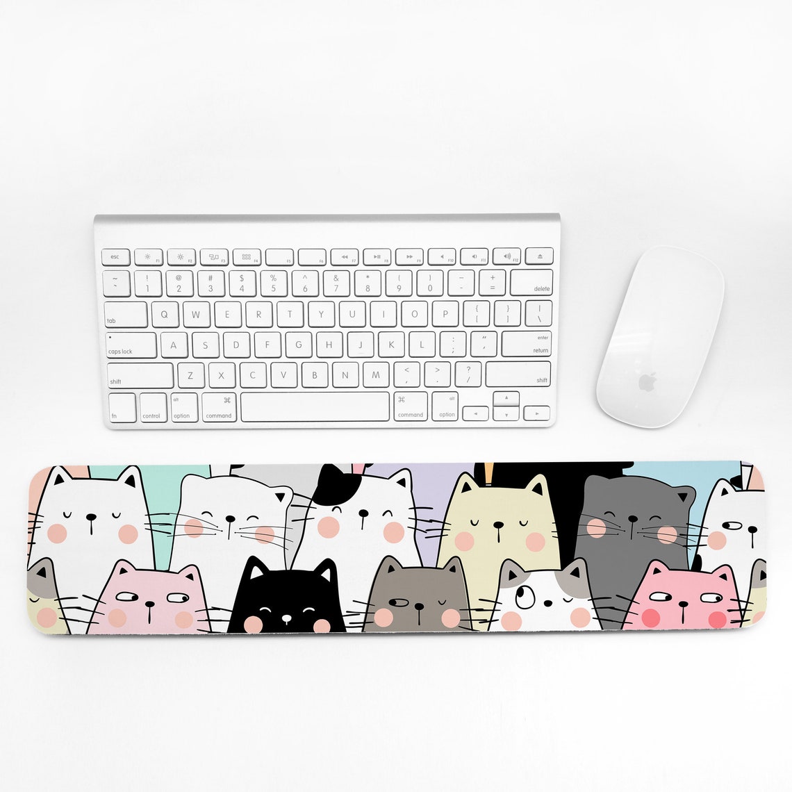 Cute Colorful Cats Wrist Rest Cool Wrist Pad Keyboard Mat Etsy