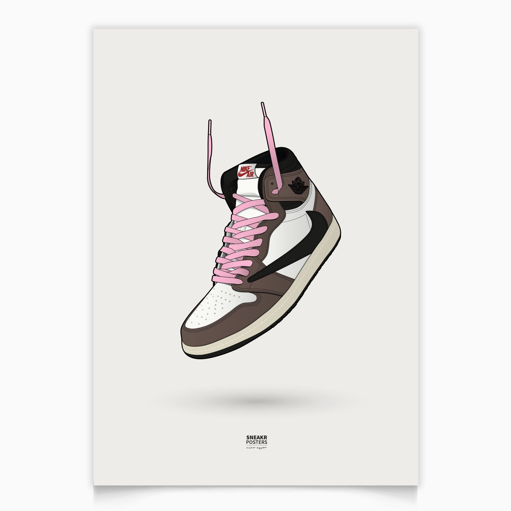 Air Jordan 1 Travis Scott Pink Lace Air Etsy