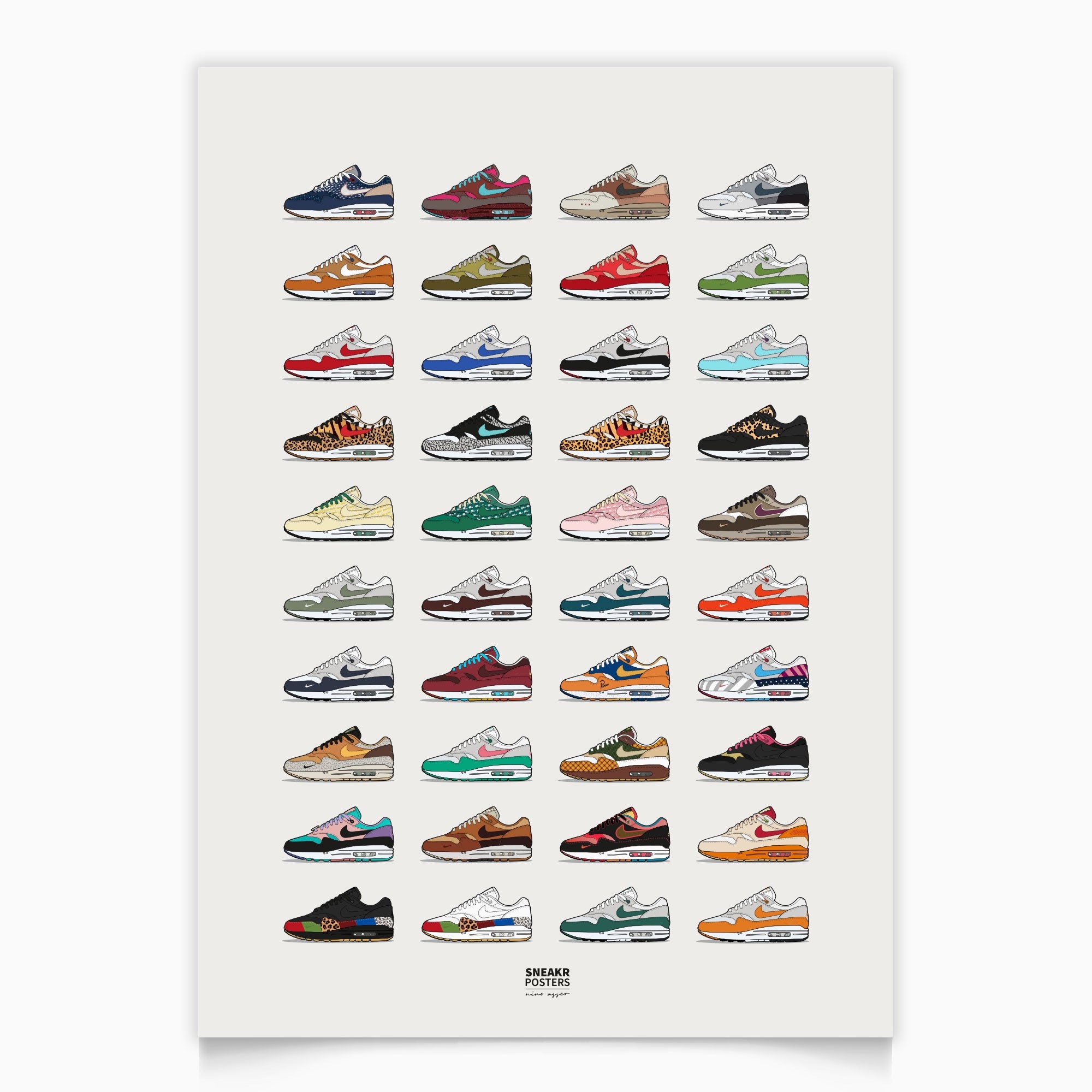 Air Max 1 Amsterdam Poster 70x50 Cm 