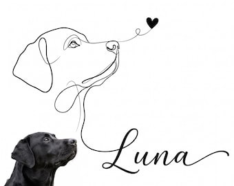 Custom Pet Outline Drawing, Dog Drawing, Pet Tattoo Design, Cat body Drawing, Dog Outline,Pet Outline, digitally hand-drawn DIGITAL file