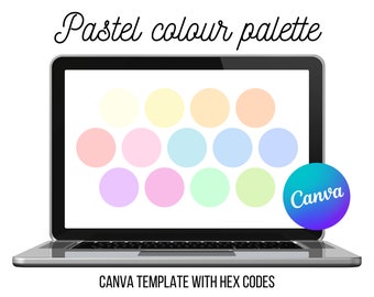 Baby pastel Canva colour palette