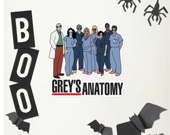 Grey’s Anatomy Alien Cast Sticker