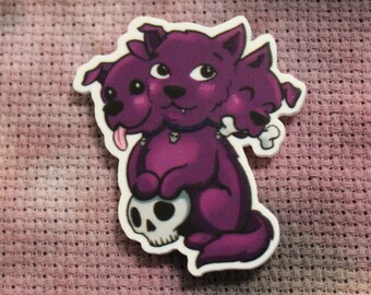 Cerberus needle minder needle keeper needle nanny magnetic cute practical kawaii mythology