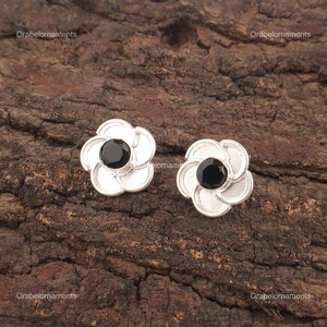 Exquisite Black Onyx Earrings, Black Gemstone Earrings, Drop & Dangle Earrings, 925 Sterling Silver Jewelry, Birthday Gift, Earrings For Her