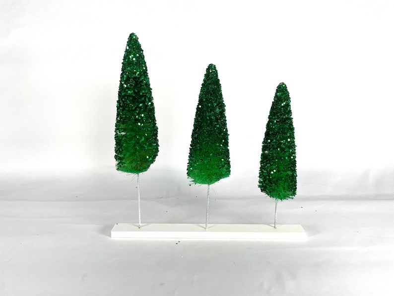 Glitter Bottle Brush Christmas / Xmas Trees Etsy