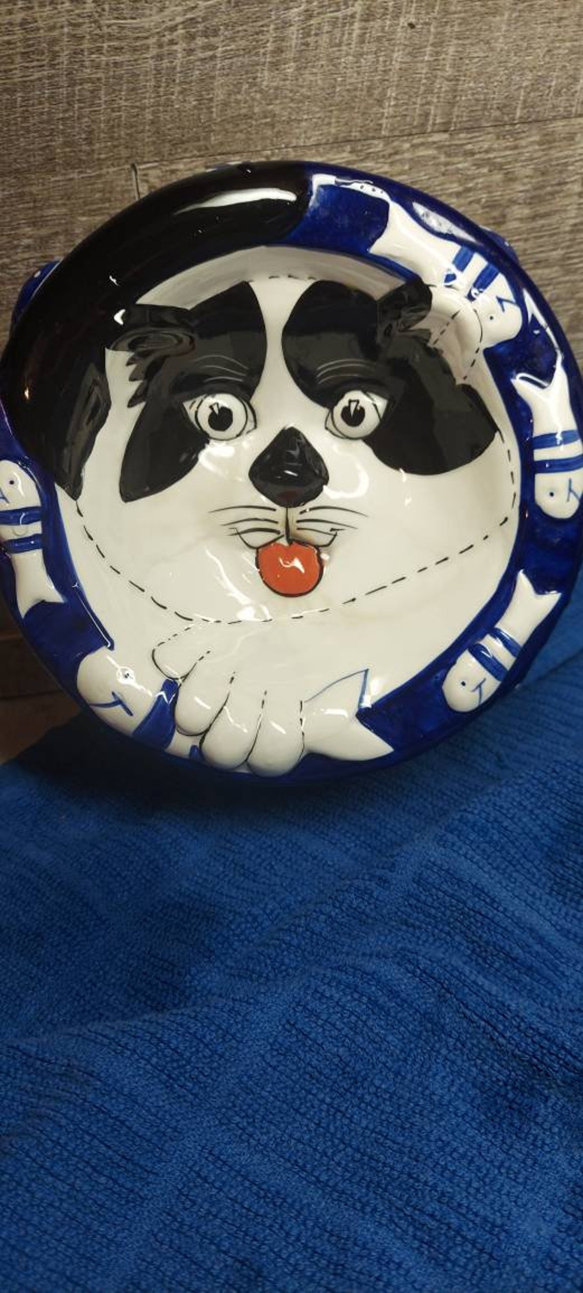 Ceramic Cat Food Dish. Glass Cat Dish Etsy