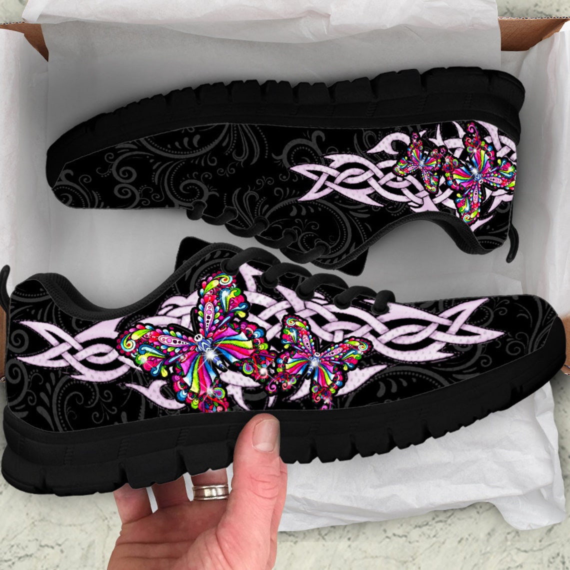 custom shoes butterfly
