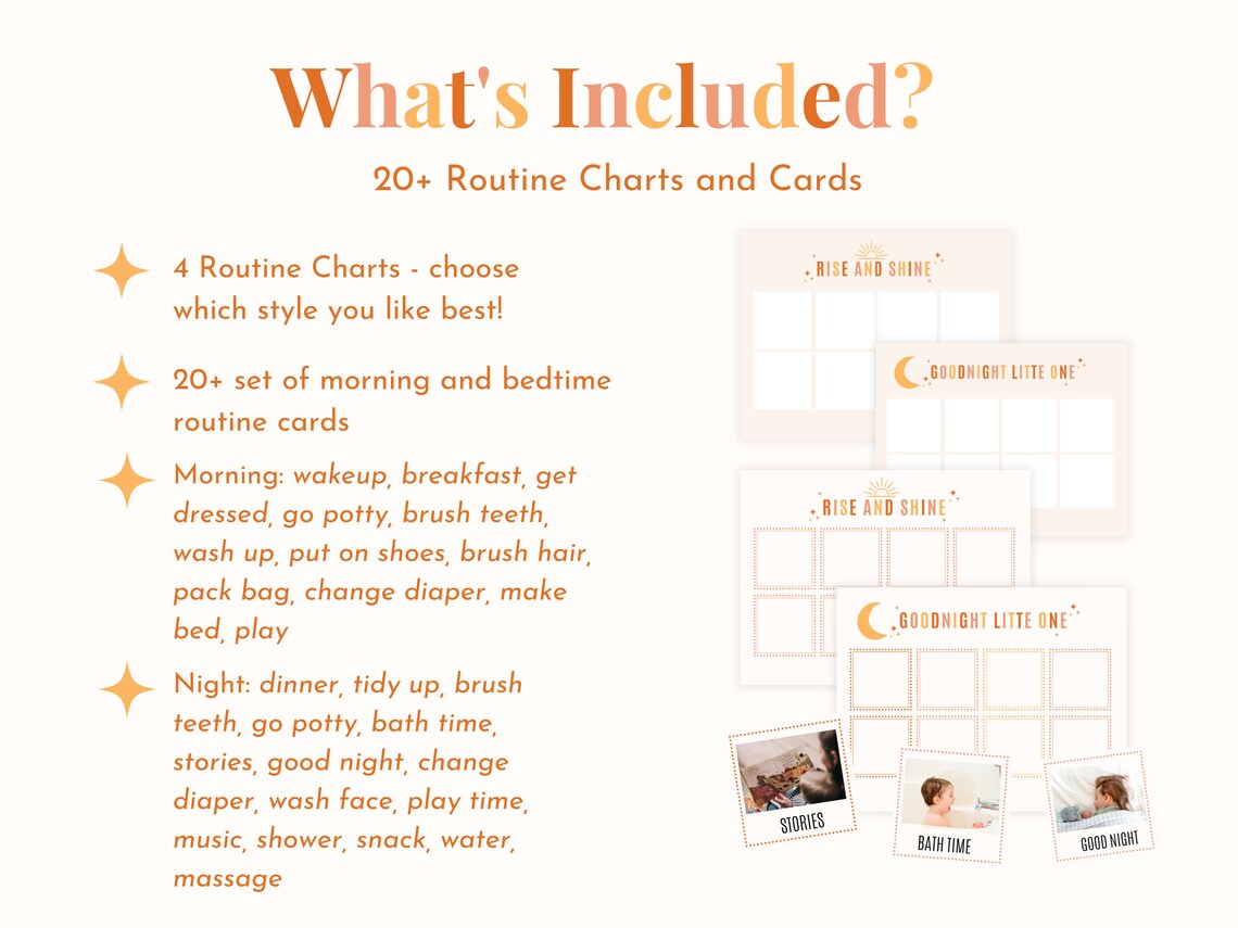 Toddler Daily Routine Chart Routine Chart Printable Etsy Toddler Daily Routine Chart Routine Chart Printable Etsy