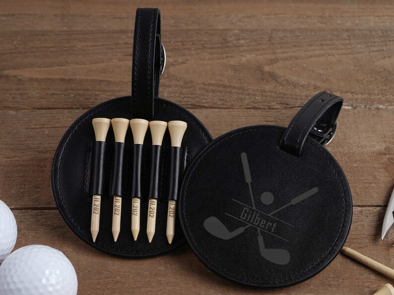 Leather Golf Bag Tag Gift for Groomsmencustom Golf Etsy