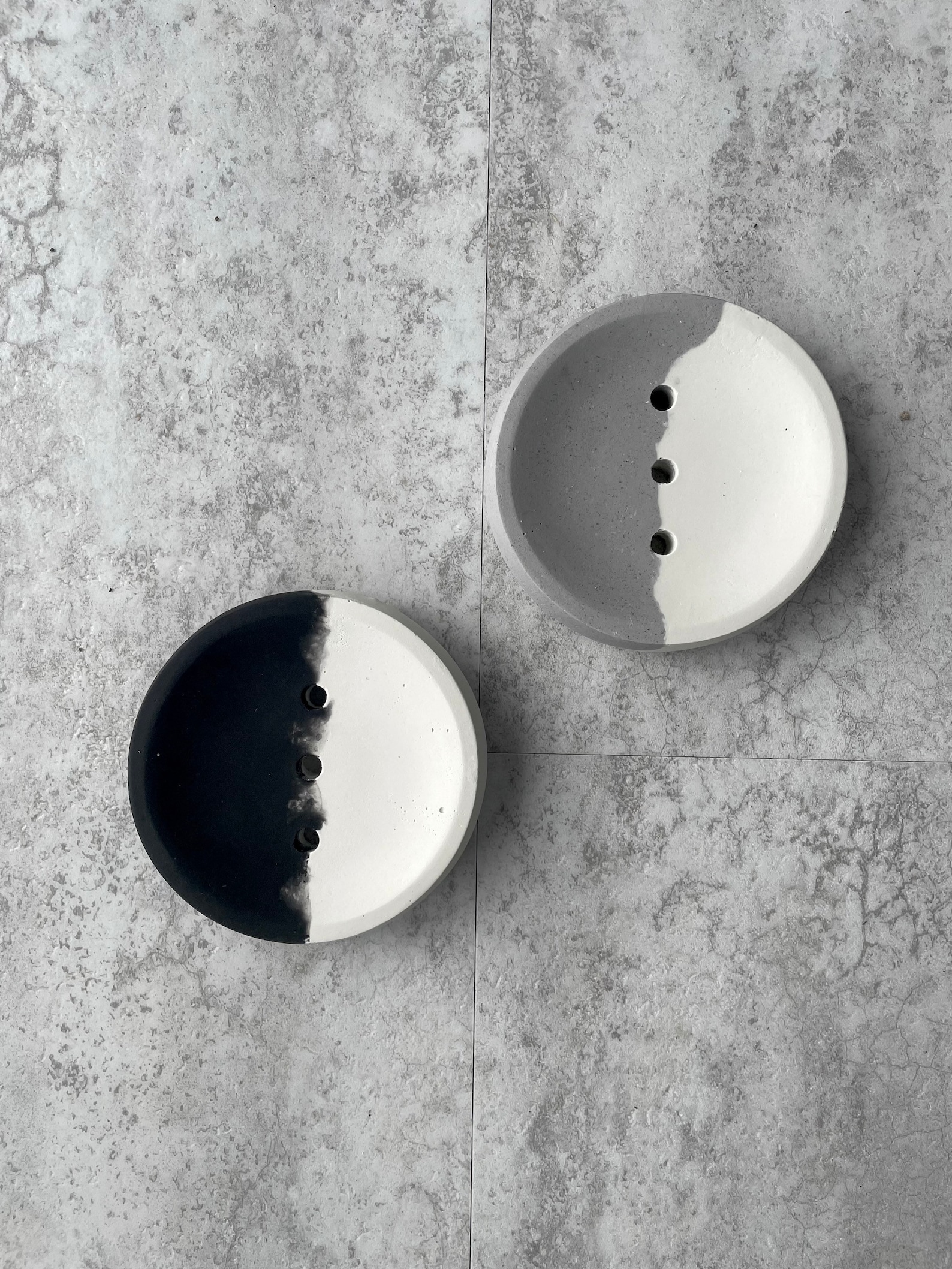 Round Concrete Soap Dish Ecofriendly Soap Dish Circle Etsy UK